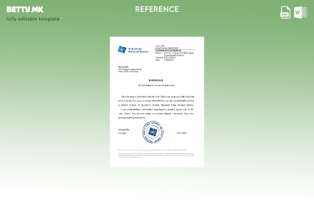 Модерен стил на Кореа, референтен шаблон за индустриска банка